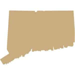 Silhouette of the state of Connecticut