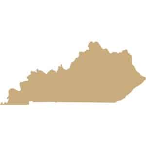Silhouette of the state of Kentucky