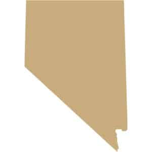 Silhouette of the state of Nevada