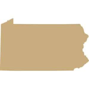 Silhouette of the state of Pennsylvania