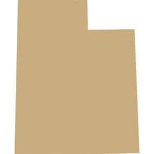 Silhouette of the state of Utah