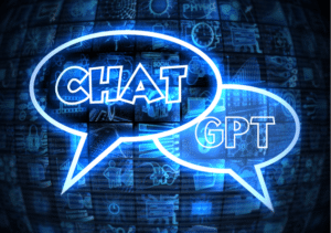 Image of two chat bubbles that say "chat" and "GPT"