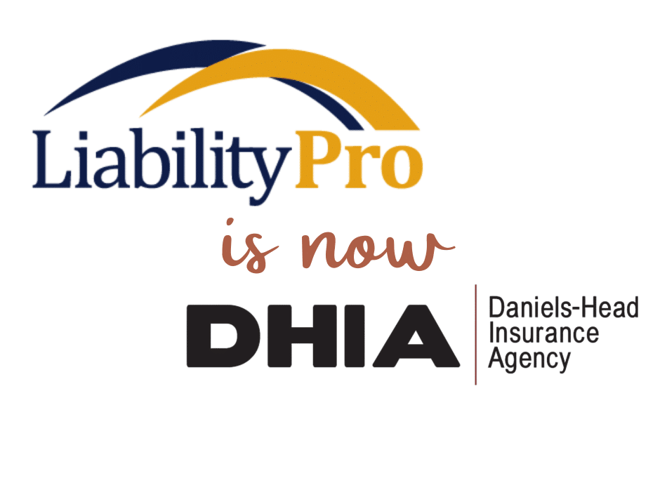 Logo that says LiabilityPro is now DHIA