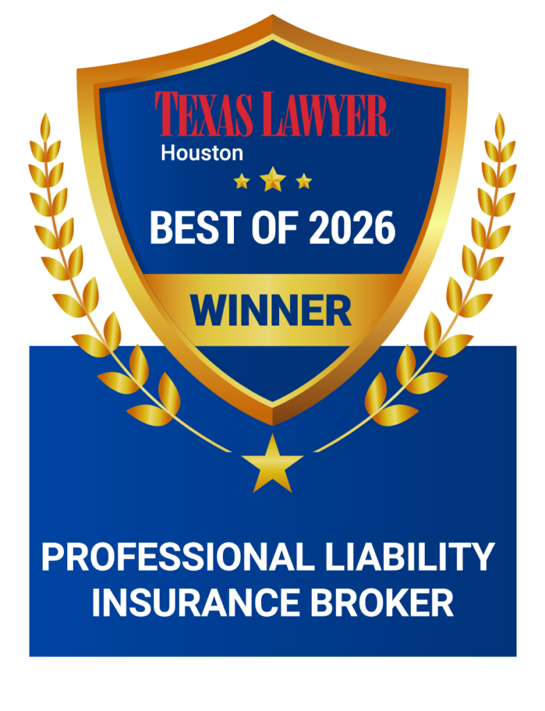 DHIA won best of 2026! TexasLawyer Best of Professional Liability Insurance Broker